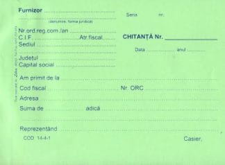 Chitantier autocopiativ A6 in 3 exemplare